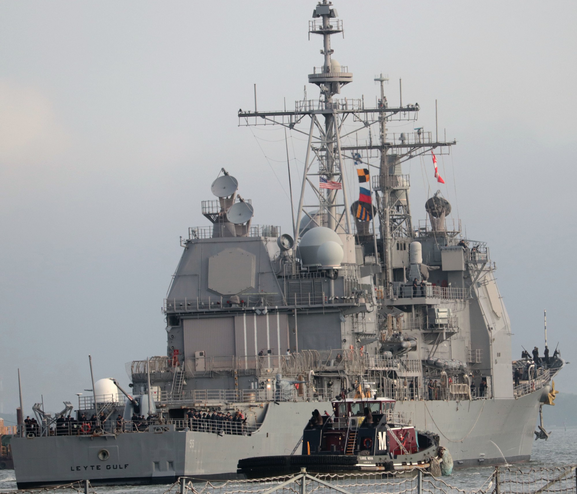 cg-55 uss leyte gulf ticonderoga class guided missile cruiser aegis us navy 57