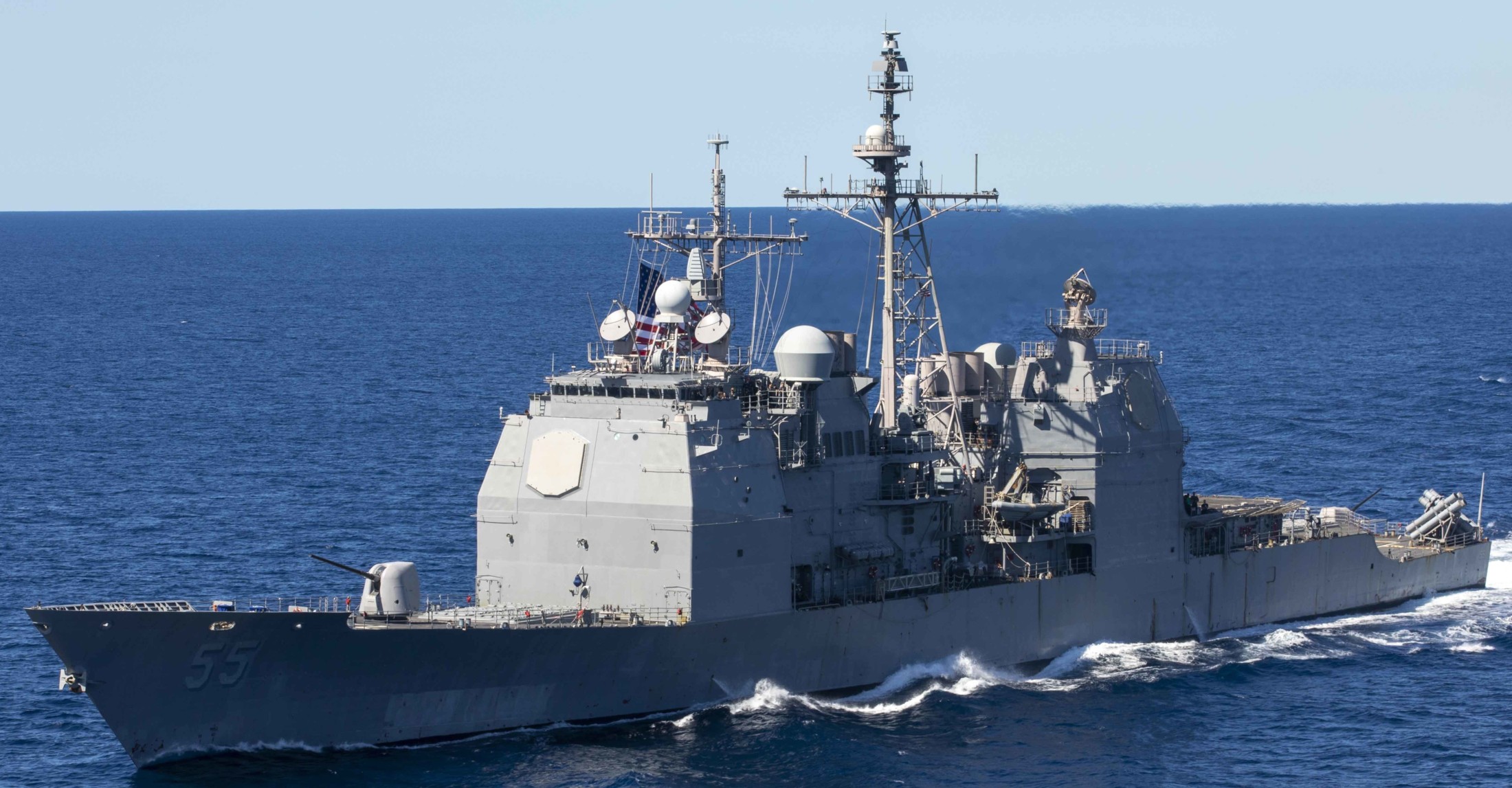 cg-55 uss leyte gulf ticonderoga class guided missile cruiser aegis us navy ingalls pascagoula norfolk 81x