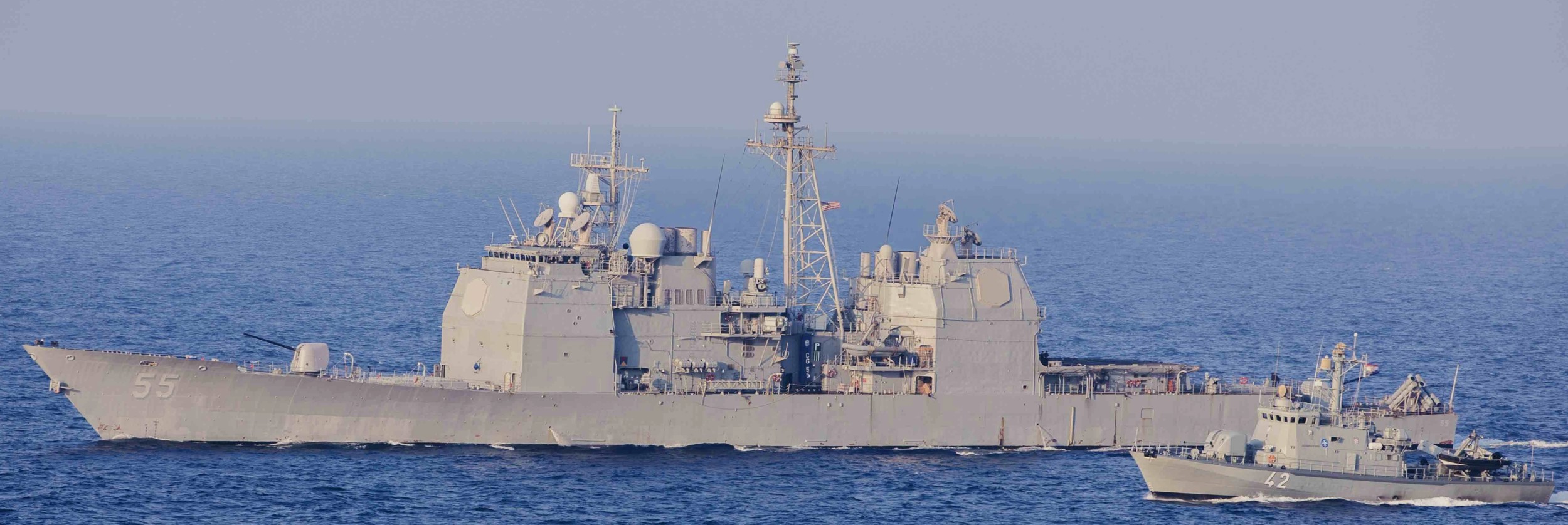 cg-55 uss leyte gulf ticonderoga class guided missile cruiser aegis us navy adriatic sea croatia 82