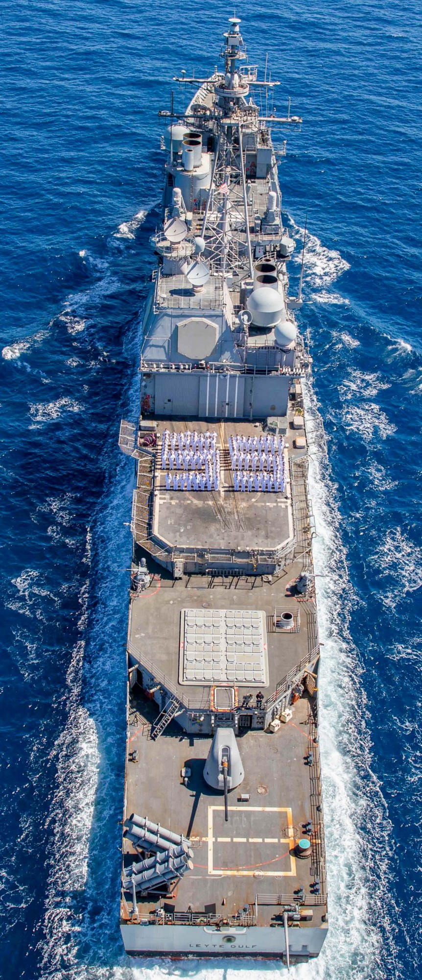 cg-55 uss leyte gulf ticonderoga class guided missile cruiser aegis us navy mediterranean sea 96