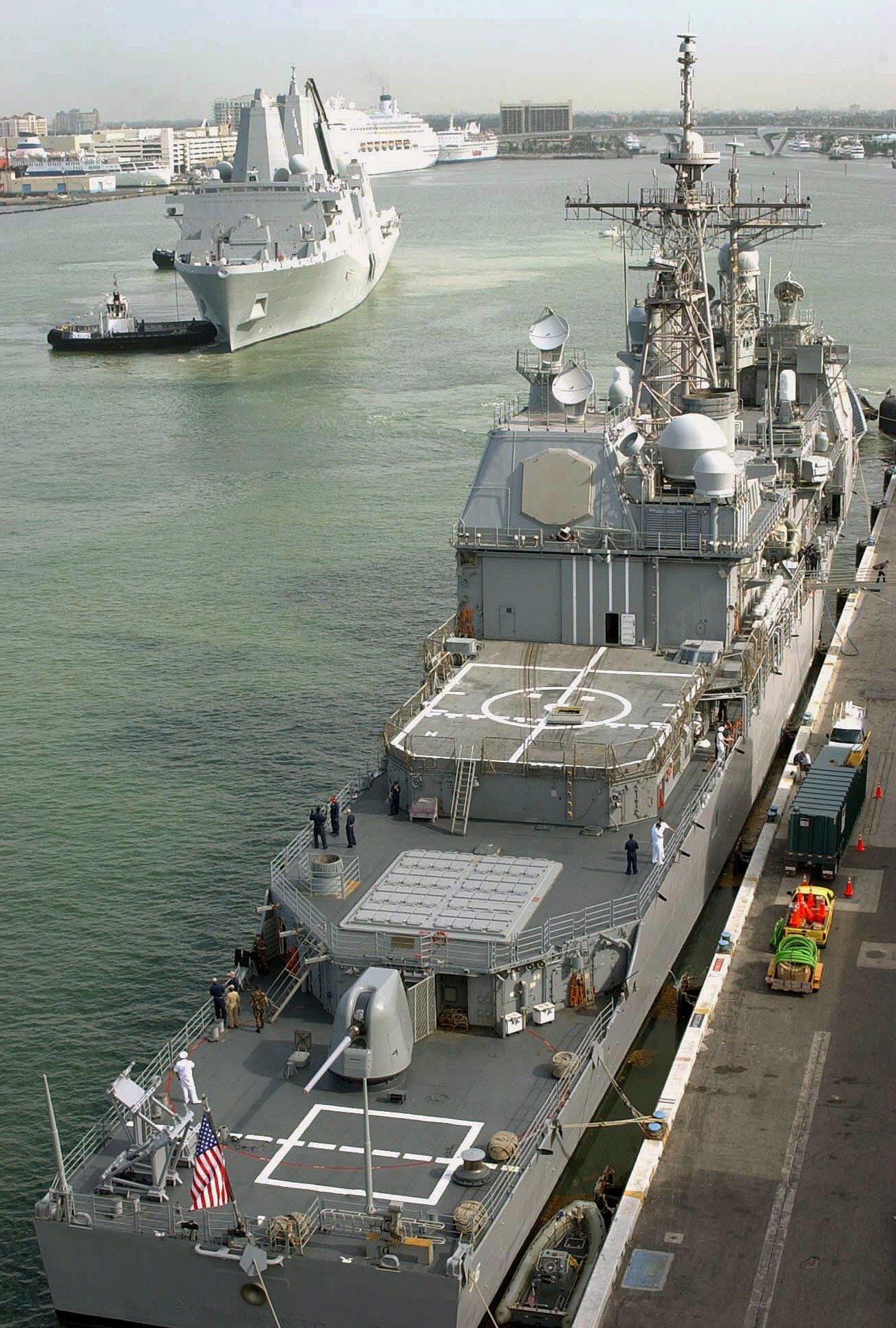 cg-56 uss san jacinto ticonderoga class guided missile cruiser aegis us navy port everglades florida 16