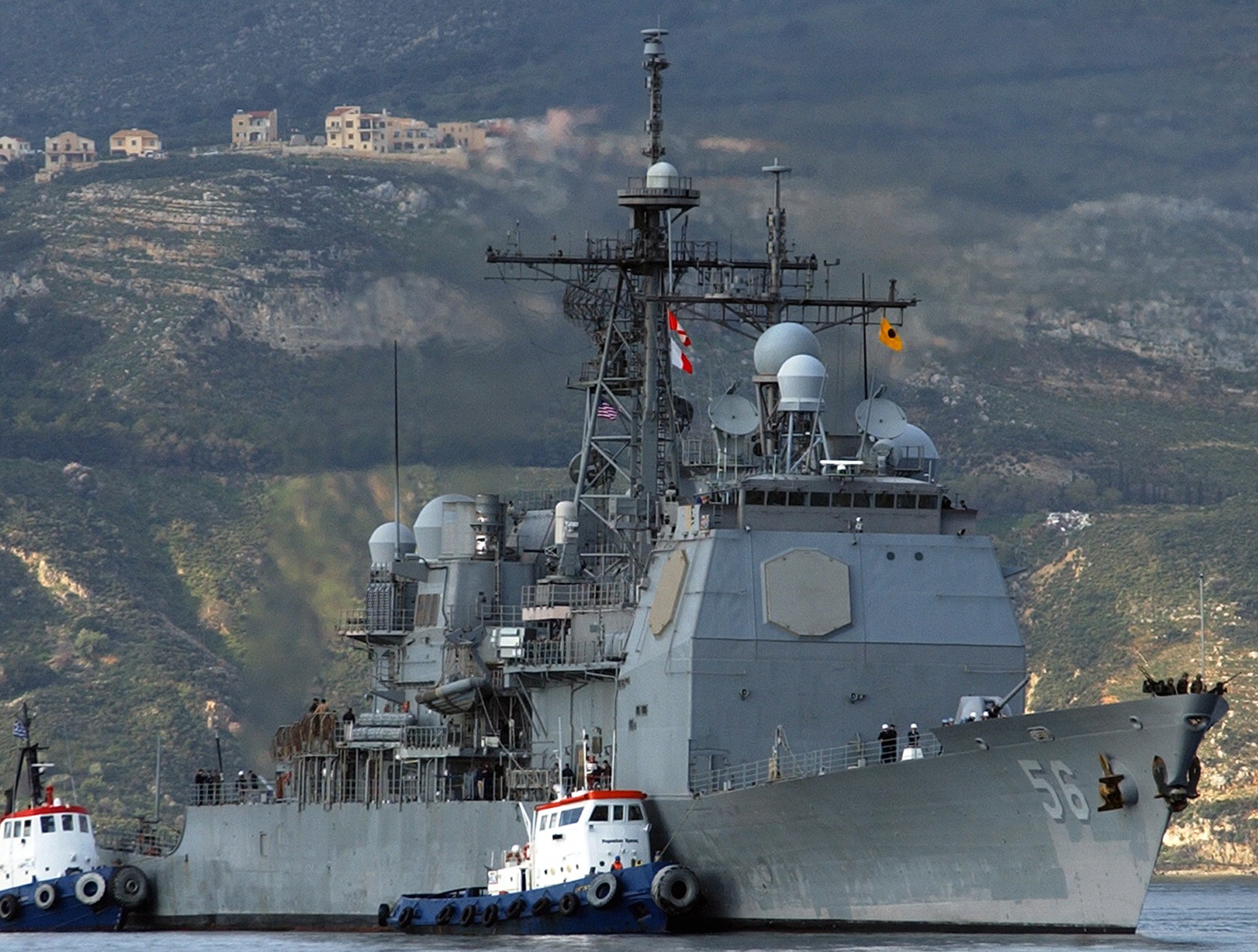 cg-56 uss san jacinto ticonderoga class guided missile cruiser aegis us navy nsa souda bay crete greece 29
