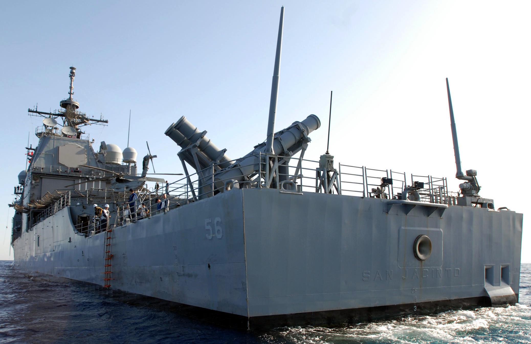 cg-56 uss san jacinto ticonderoga class guided missile cruiser aegis us navy souda bay greece 30