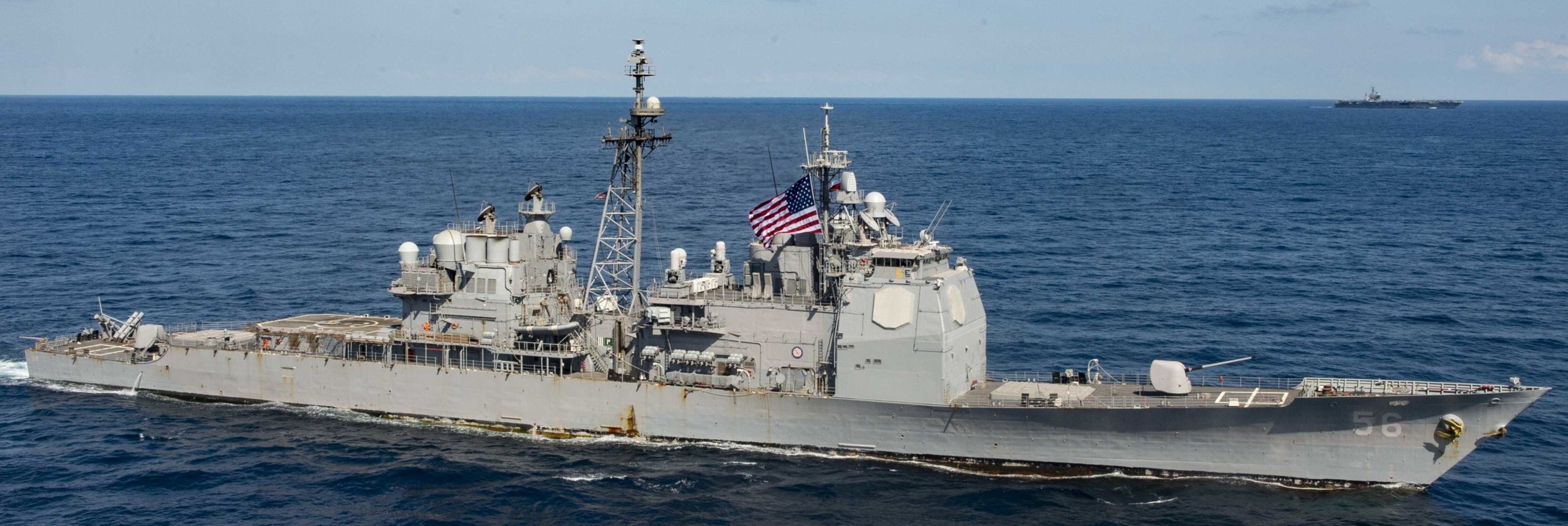 cg-56 uss san jacinto ticonderoga class guided missile cruiser aegis us navy atlantic ocean 114