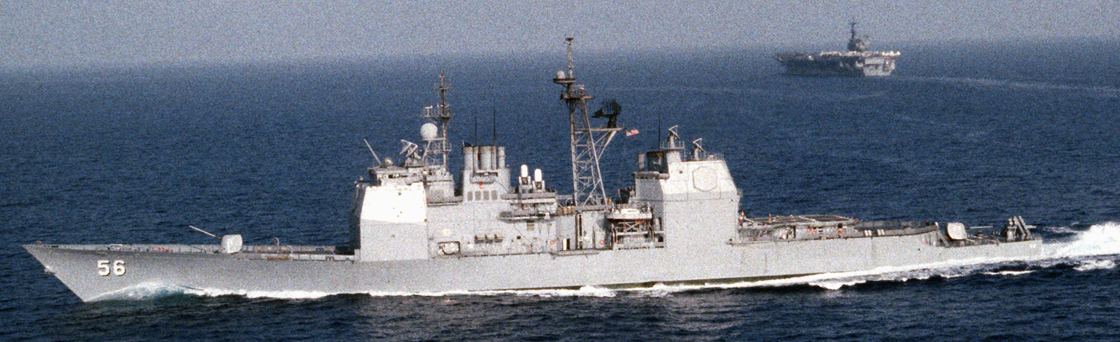 cg-56 uss san jacinto ticonderoga class guided missile cruiser aegis us navy operation desert shield 1990