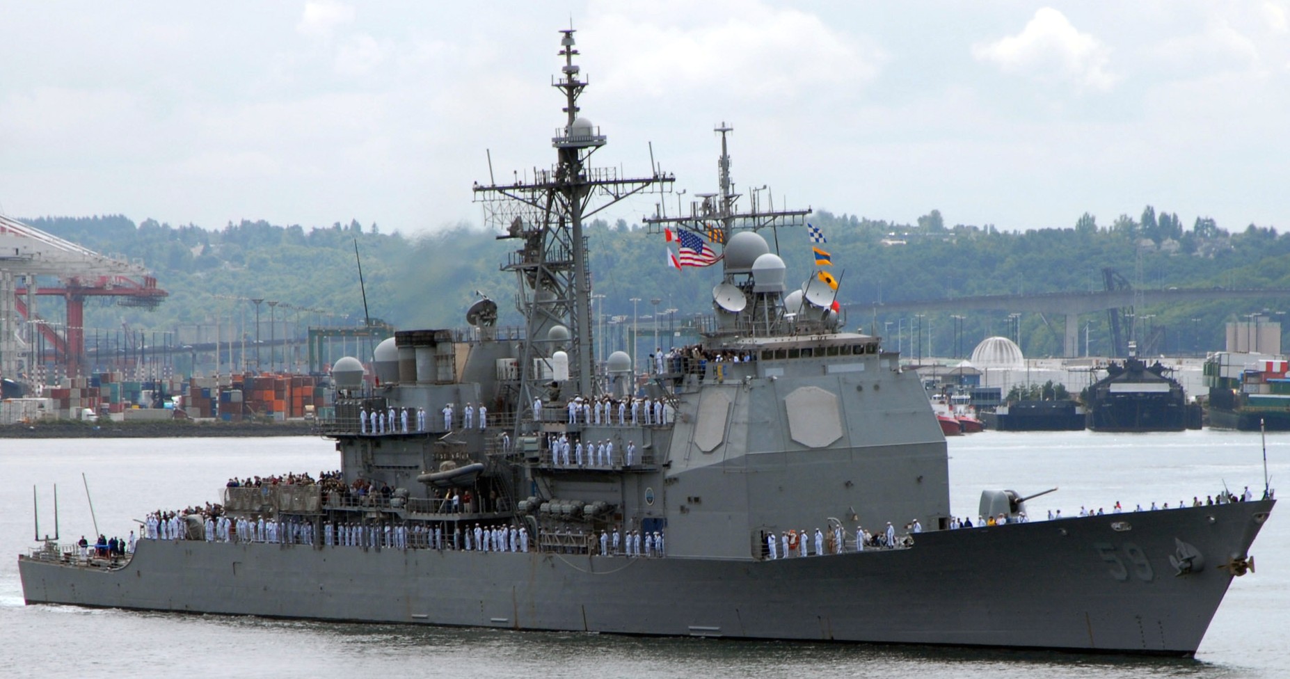 cg-59 uss princeton ticonderoga class guided missile cruiser aegis us navy seattle sea fair and fleet week 23