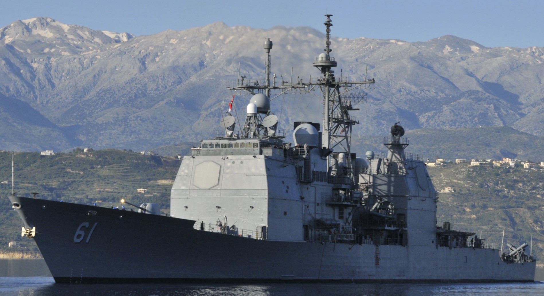 cg-61 uss monterey ticonderoga class guided missile cruiser aegis us navy souda bay crete greece 44