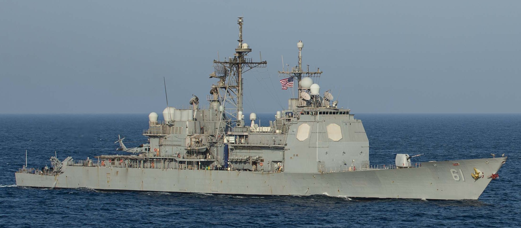 cg-61 uss monterey ticonderoga class guided missile cruiser aegis us navy arabian sea 111