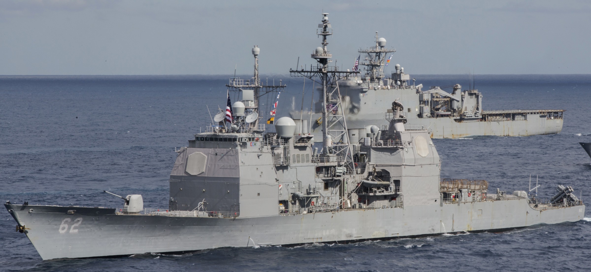 cg-62 uss chancellorsville ticonderoga class guided missile cruiser aegis us navy tasman sea 104