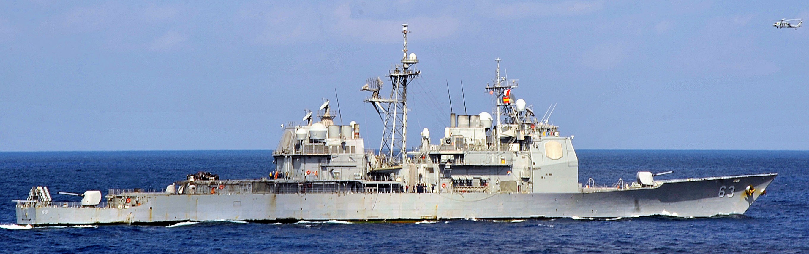 cg-63 uss cowpens ticonderoga class guided missile cruiser aegis us navy philippine sea 62