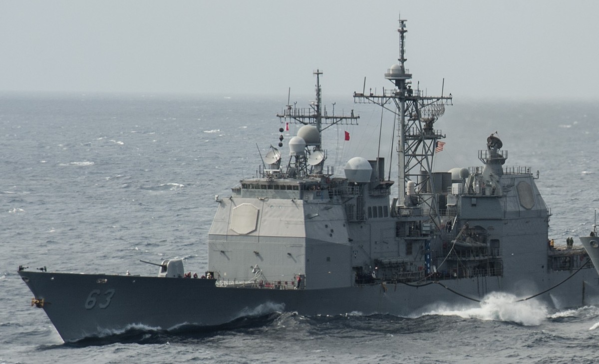 cg-63 uss cowpens ticonderoga class guided missile cruiser aegis us navy south china sea 66