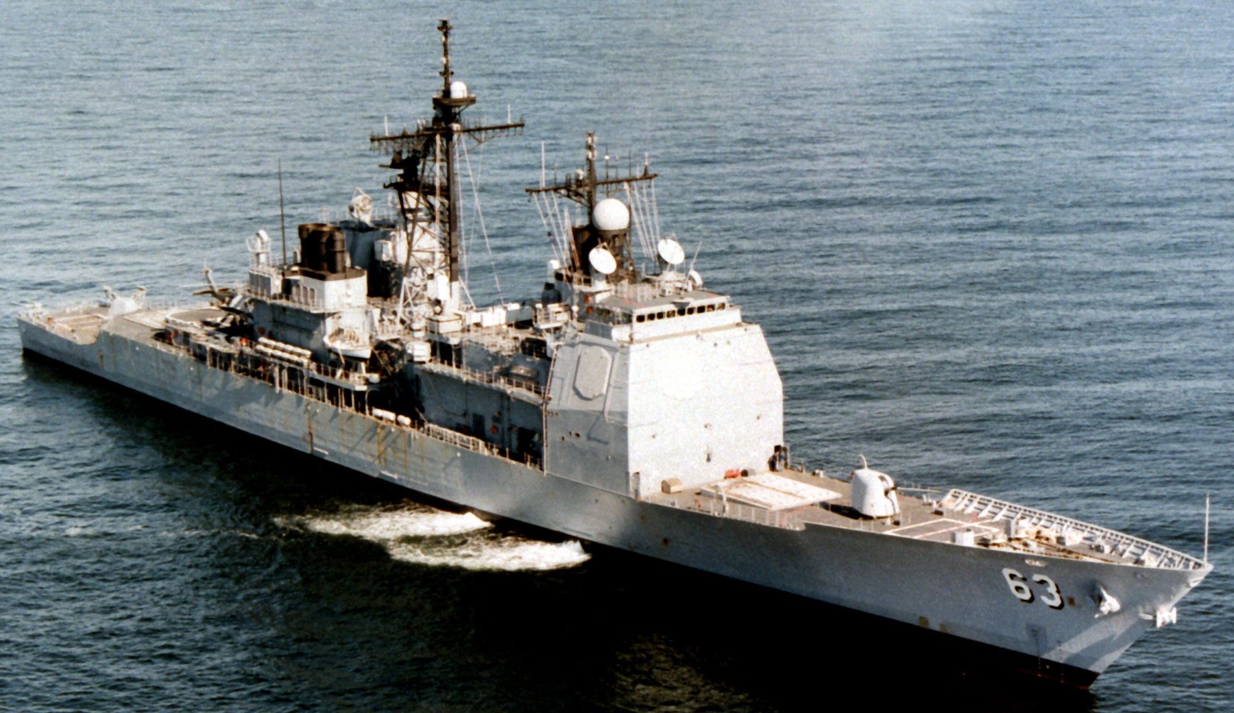 cg-63 uss cowpens ticonderoga class guided missile cruiser aegis us navy sea trials 76