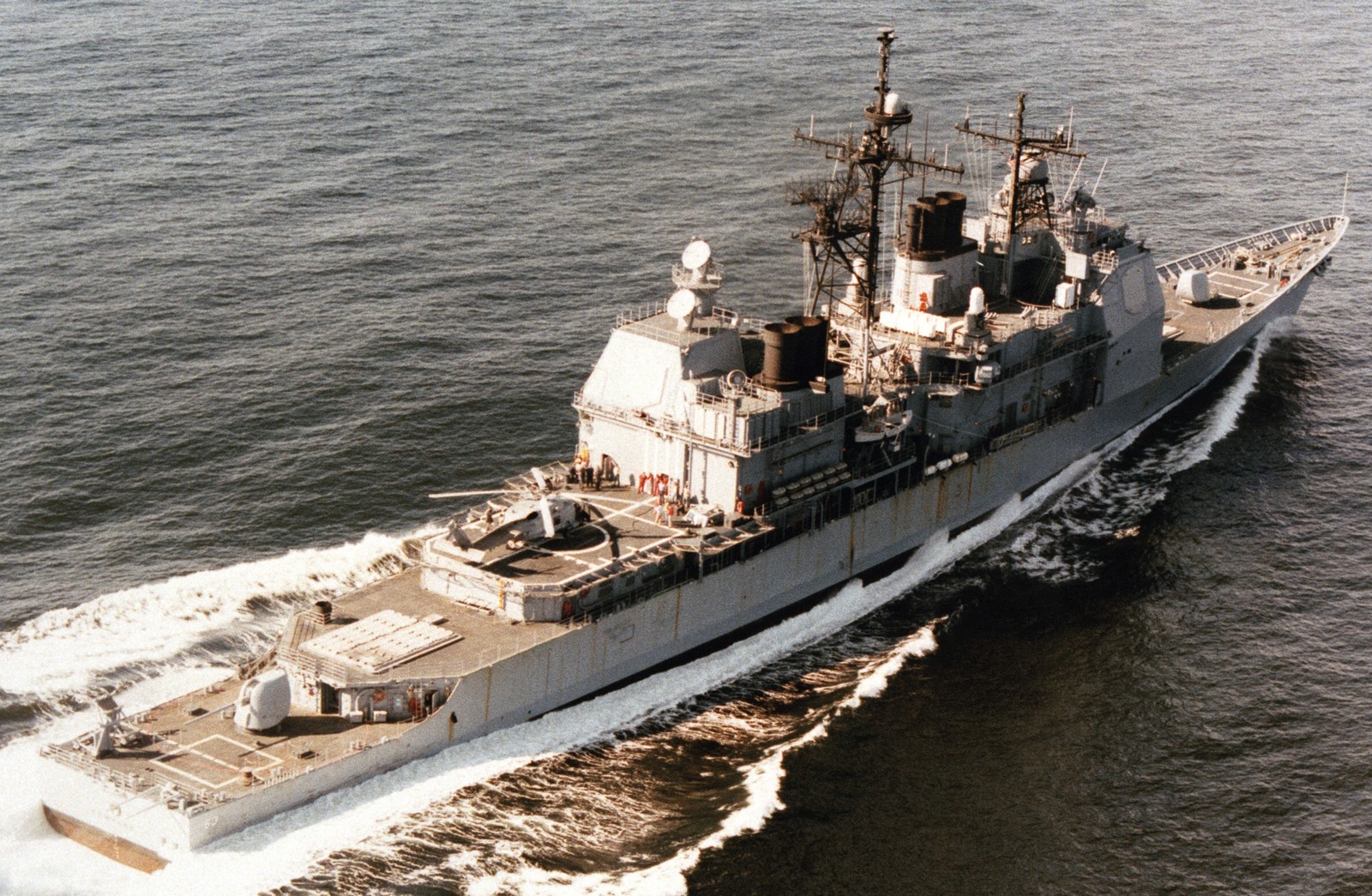 cg-63 uss cowpens ticonderoga class guided missile cruiser aegis us navy sea trials 81