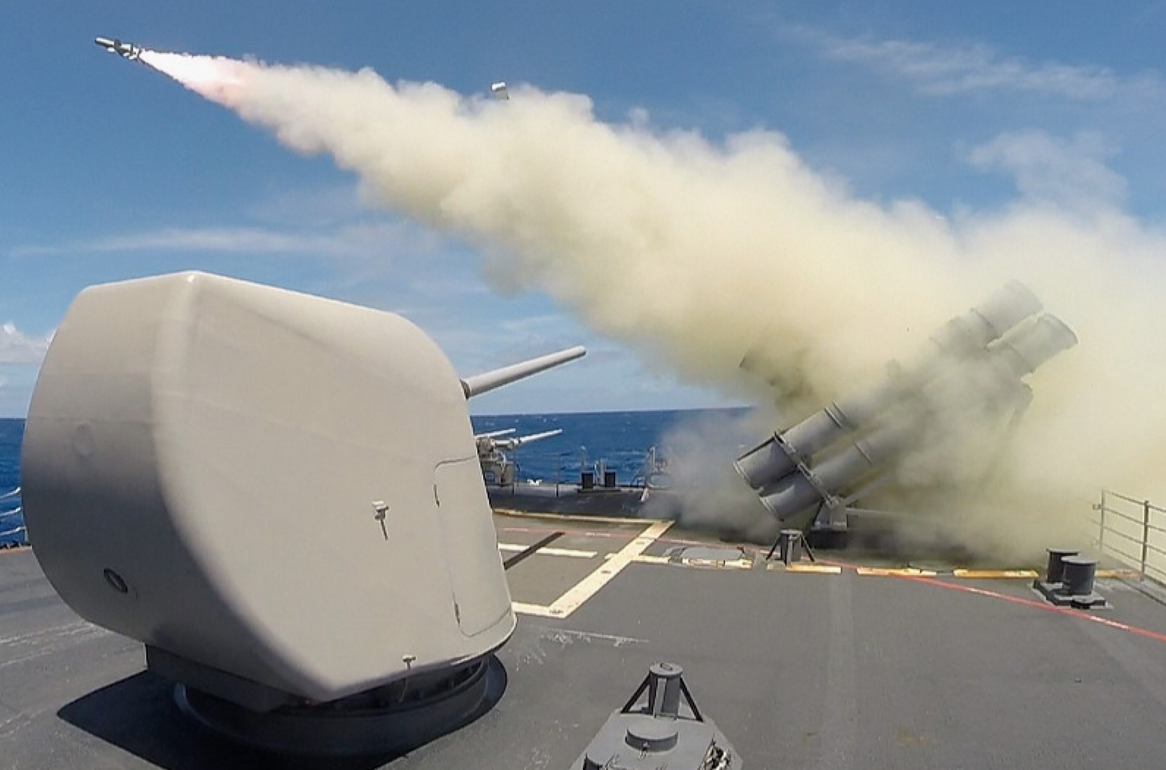 cg-65 uss chosin ticonderoga class guided missile cruiser aegis us navy harpoon ssm rimpac 63