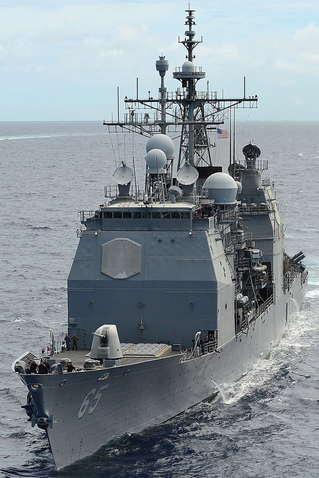 cg-65 uss chosin ticonderoga class guided missile cruiser aegis us navy rimpac 14 65