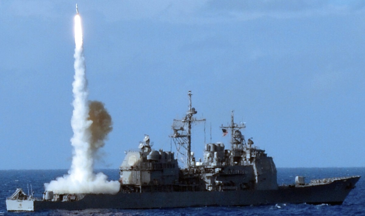 cg-67 uss shiloh ticonderoga class guided missile cruiser aegis us navy standard missile 23