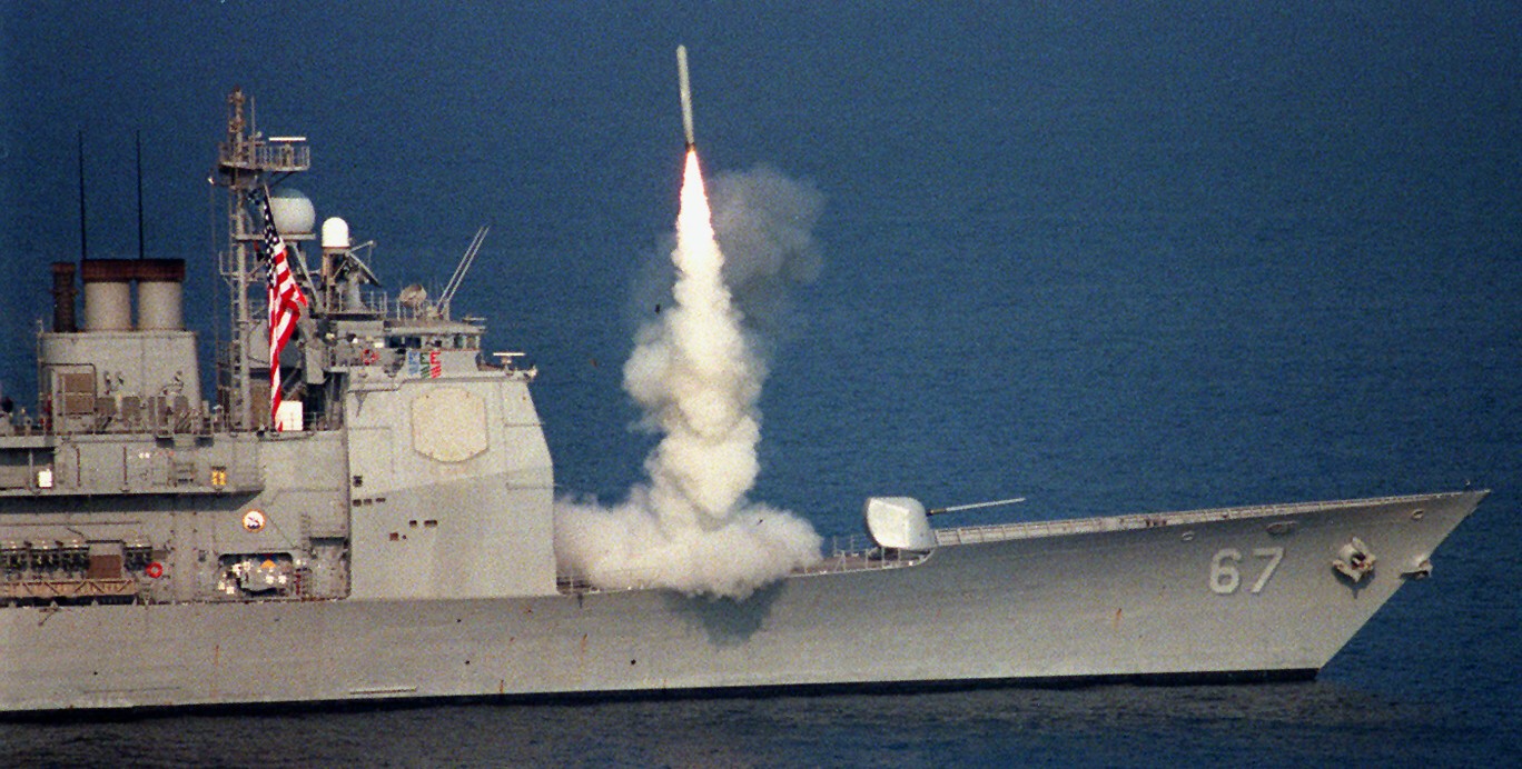 cg-67 uss shiloh ticonderoga class guided missile cruiser aegis us navy bgm-109 tomahawk tlam arabian gulf 117