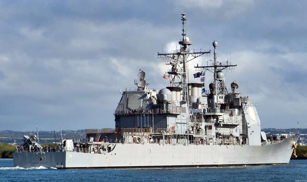 cg-70 uss lake erie ticonderoga class guided missile cruiser navy 85