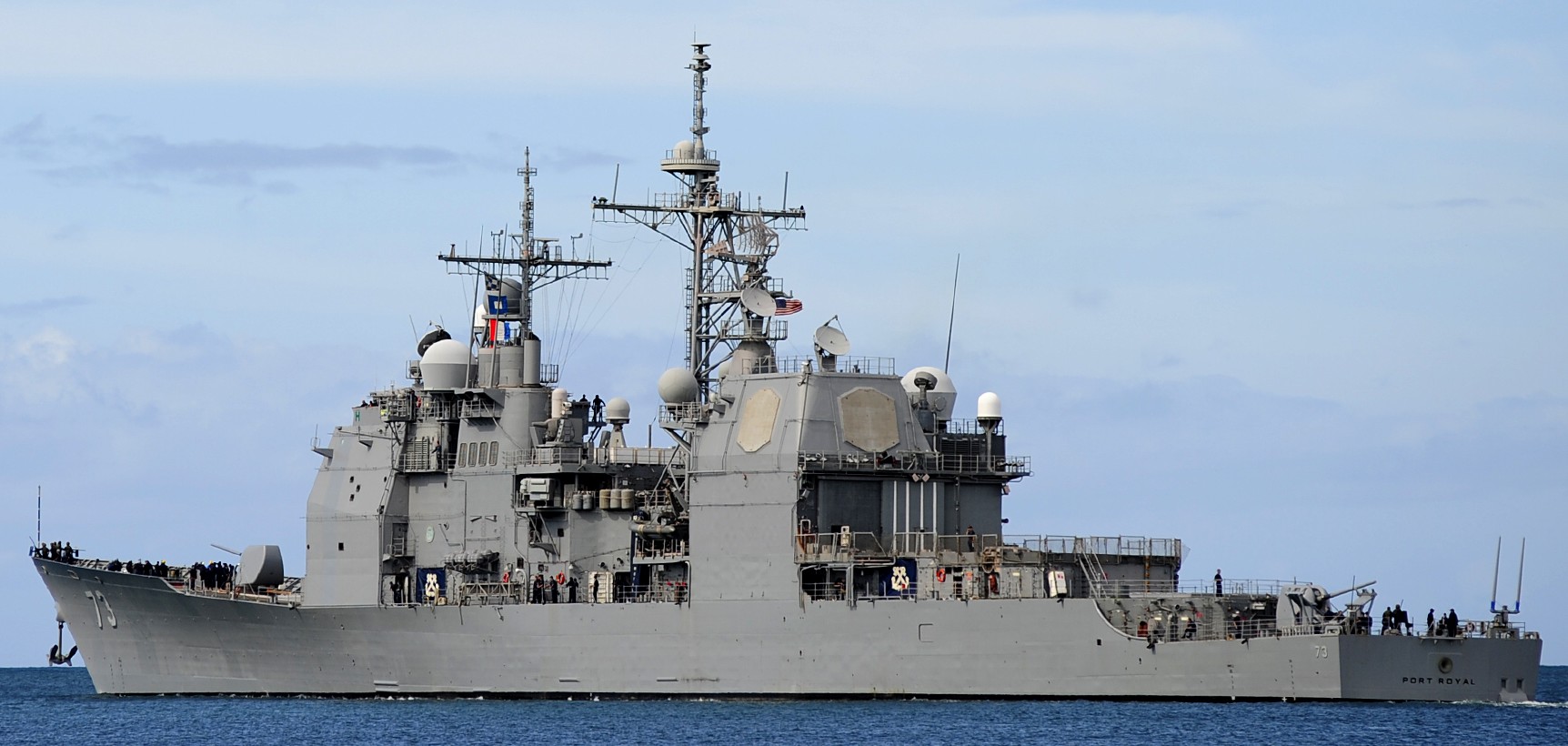 cg-73 uss port royal ticonderoga class guided missile cruiser navy 60 pearl harbor hawaii