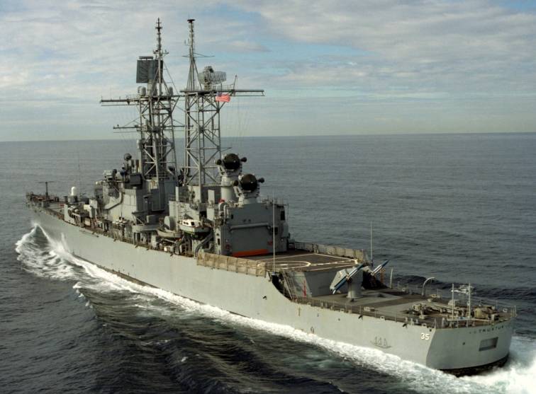 USS Truxtun CGN 35 guided missile cruiser