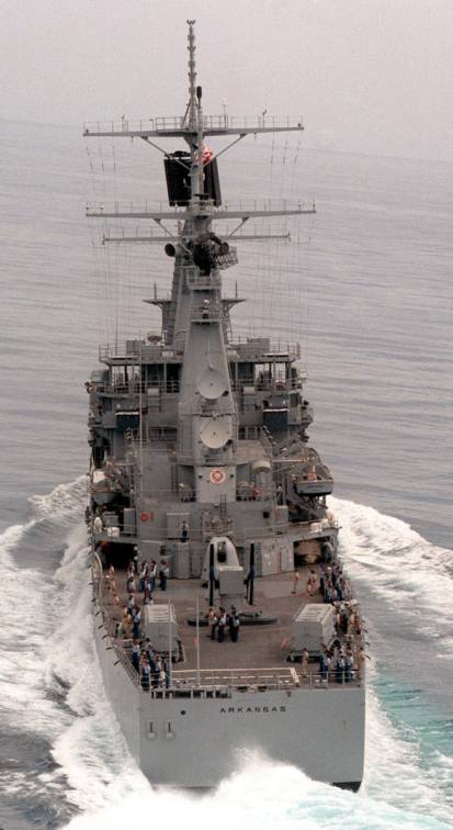 USS Arkansas CGN 41 - stern view