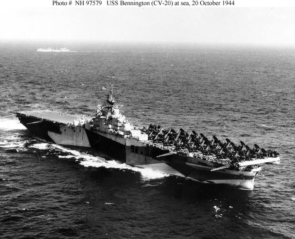 cva-20 uss bennington essex class aircraft carrier navy 17