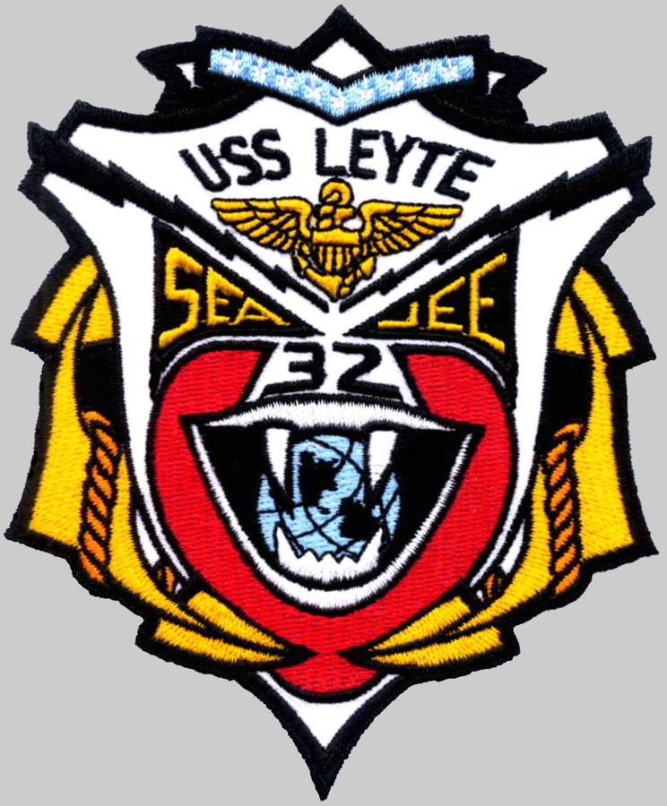 uss leyte cv cva cvs-32 insigia crest patch badge aircraft carrier us navy 02x