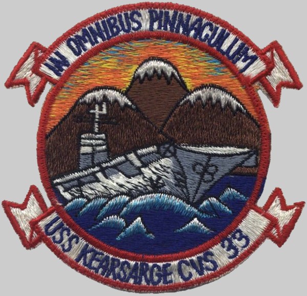 cva cvs-33 uss kearsarge insignia crest patch badge essex class aircraft carrier us navy 02x