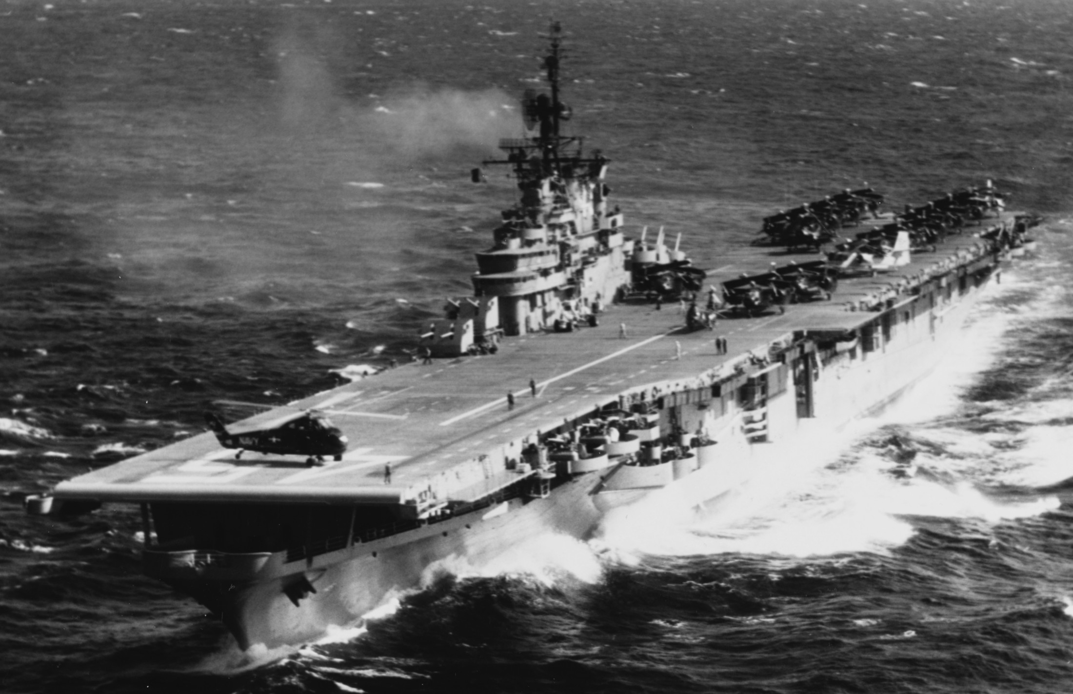cvs-45 uss valley forge anti submarine aircraft carrier us navy 24