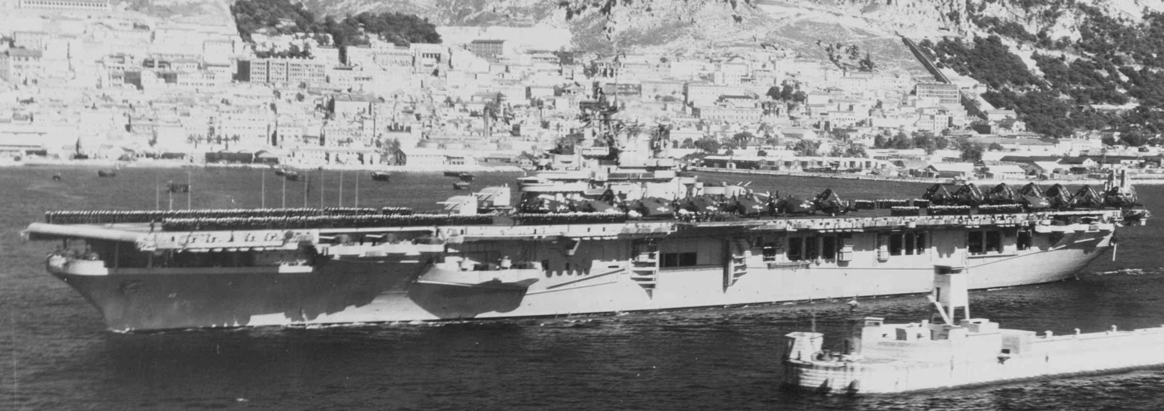 cv-45 uss valley forge essex class aircraft carrier us navy 35 gibraltar world cruise