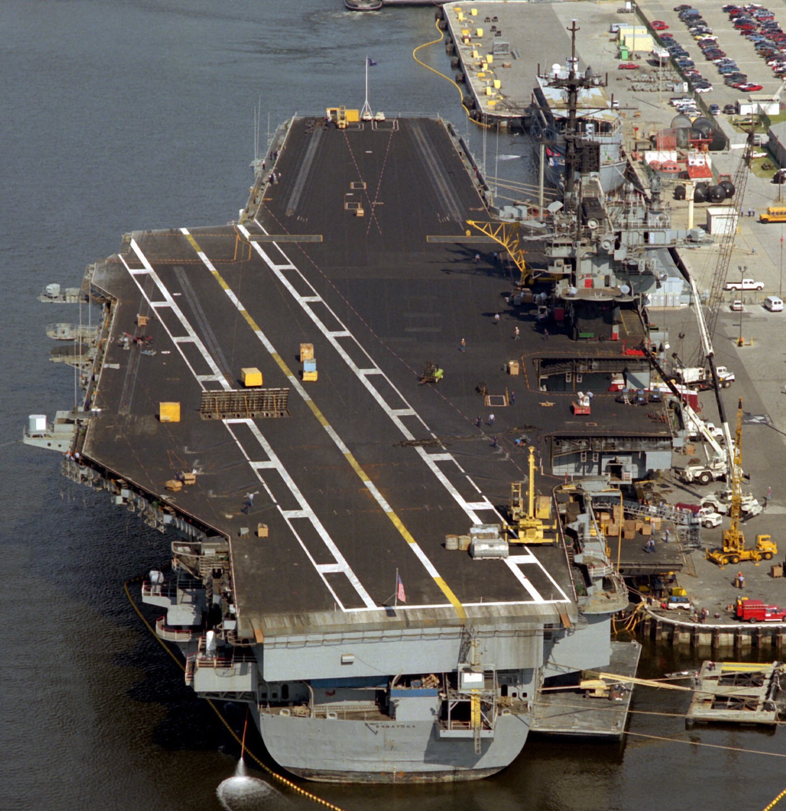 cv-60 uss saratoga forrestal class aircraft carrier us navy mayport florida 11