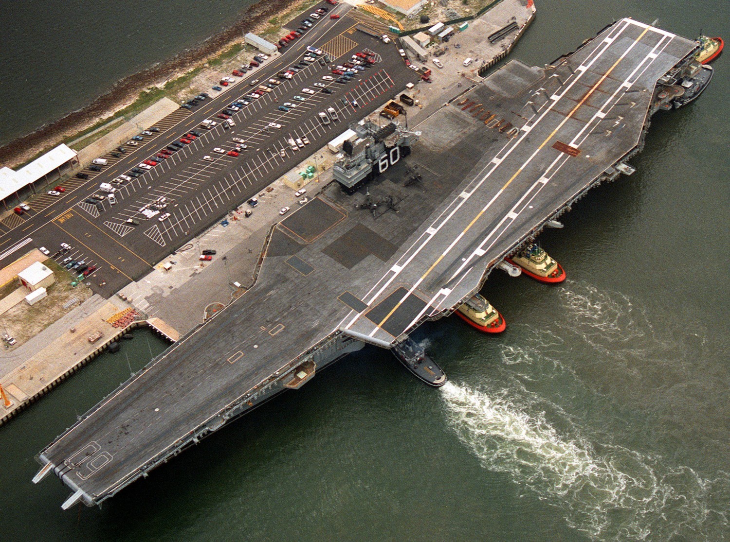 cv-60 uss saratoga forrestal class aircraft carrier us navy naval station mayport florida 1995 179