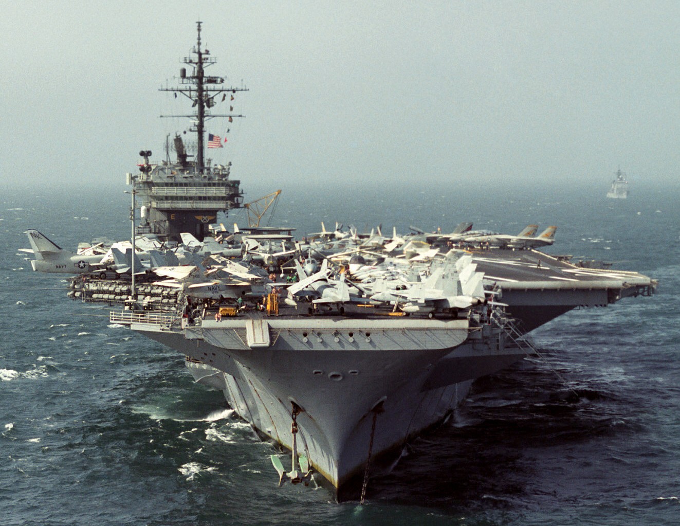 cv-64 uss constellation kitty hawk class aircraft carrier us navy 85