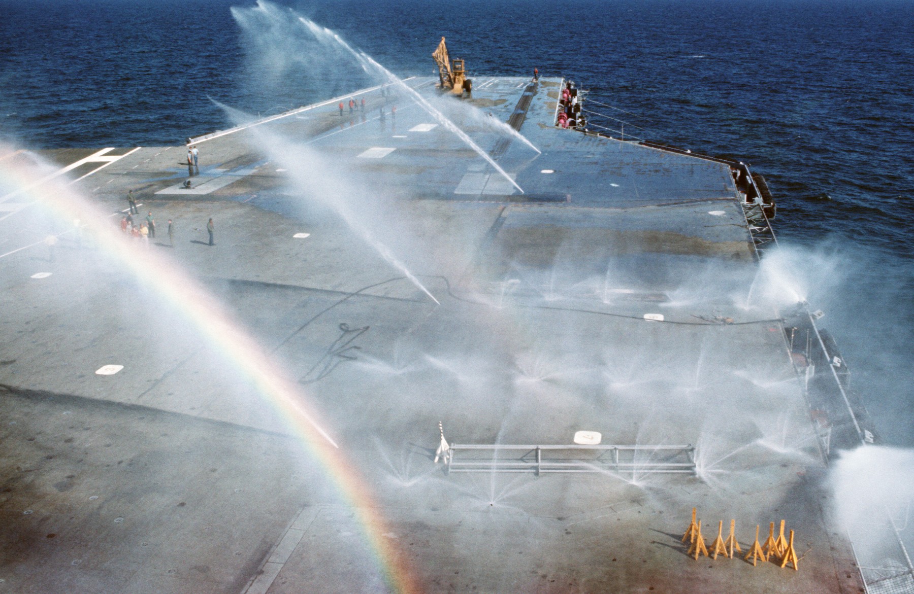 cv-66 uss america kitty hawk class aircraft carrier us navy washdown system 22