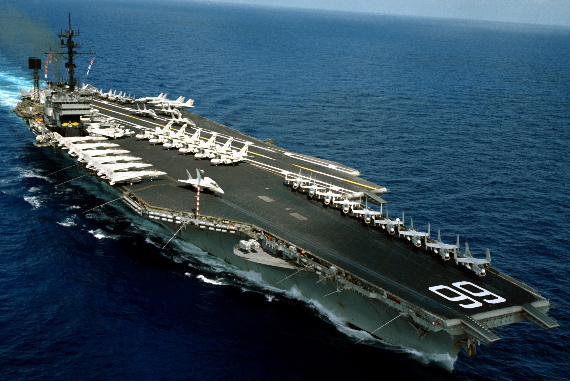 cv-66 uss america kitty hawk class aircraft carrier air wing cvw-1 us navy 53