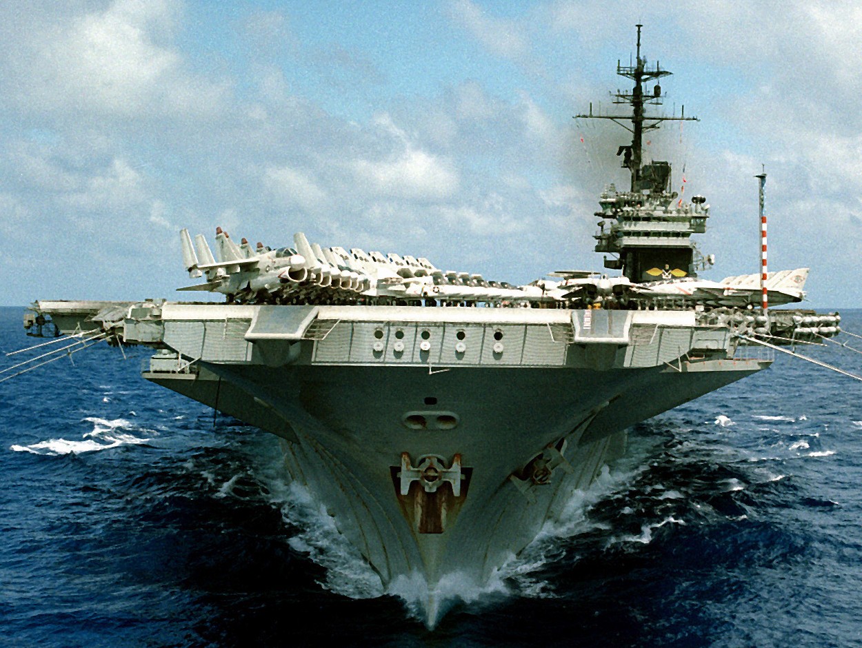 cv-66 uss america kitty hawk class aircraft carrier air wing cvw-1 us navy 55