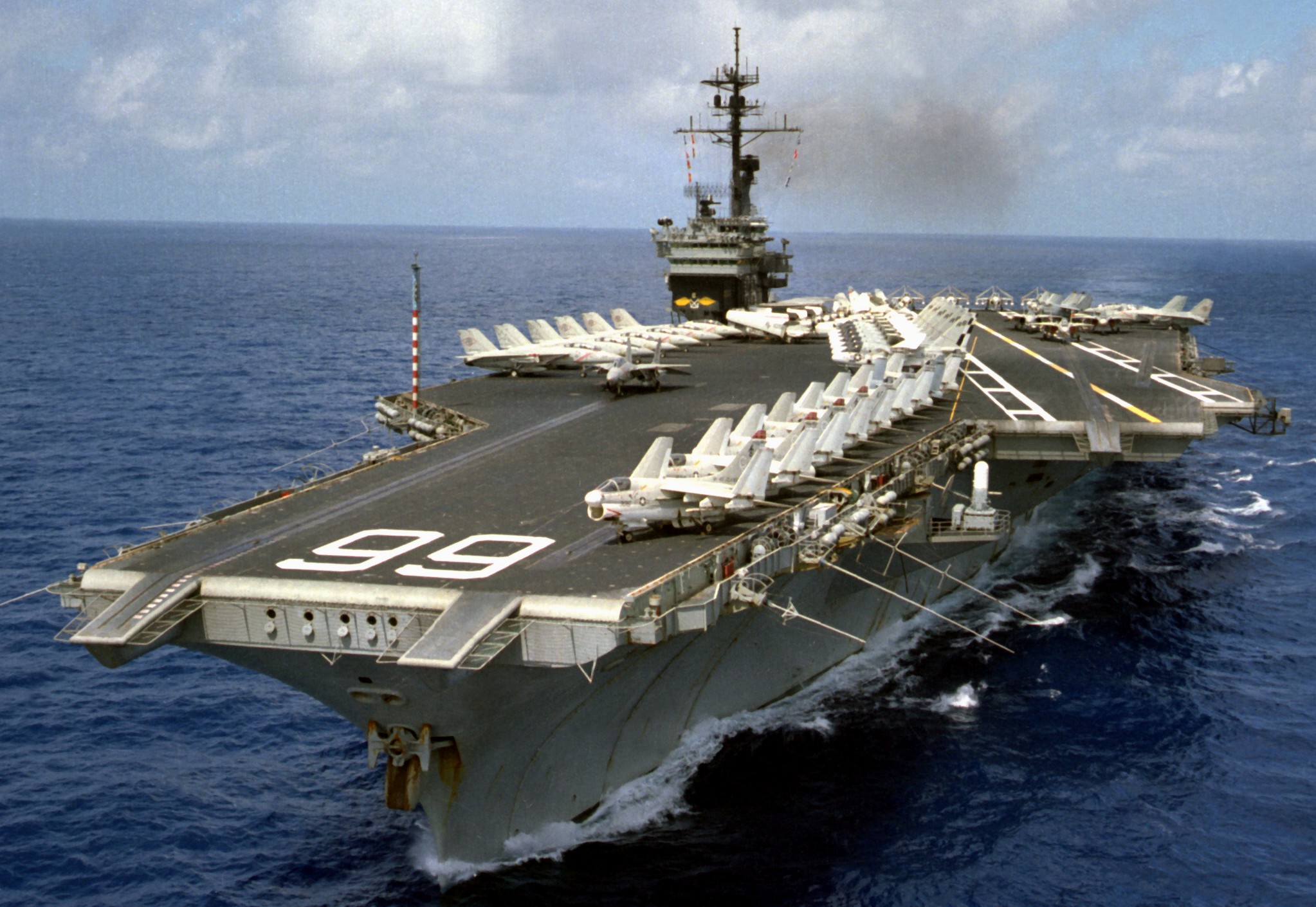 cv-66 uss america kitty hawk class aircraft carrier air wing cvw-1 us navy 57