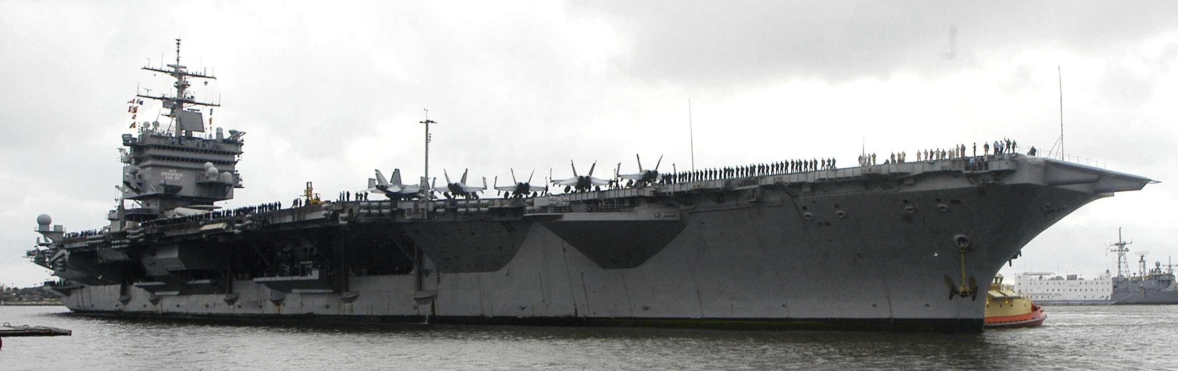 cvn-65 uss enterprise aircraft carrier us navy mayport florida 36