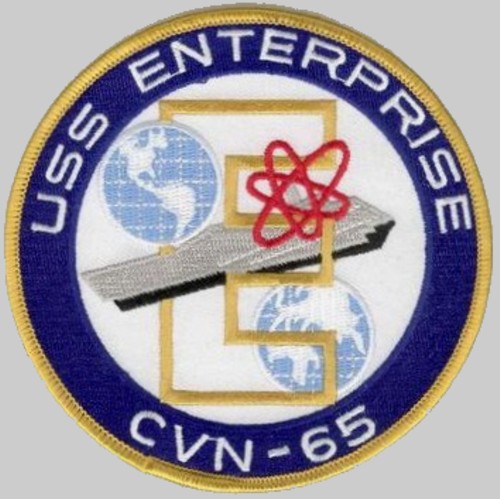 cvn-65 uss enterprise insignia crest patch badge aircraft carrier us navy 02x