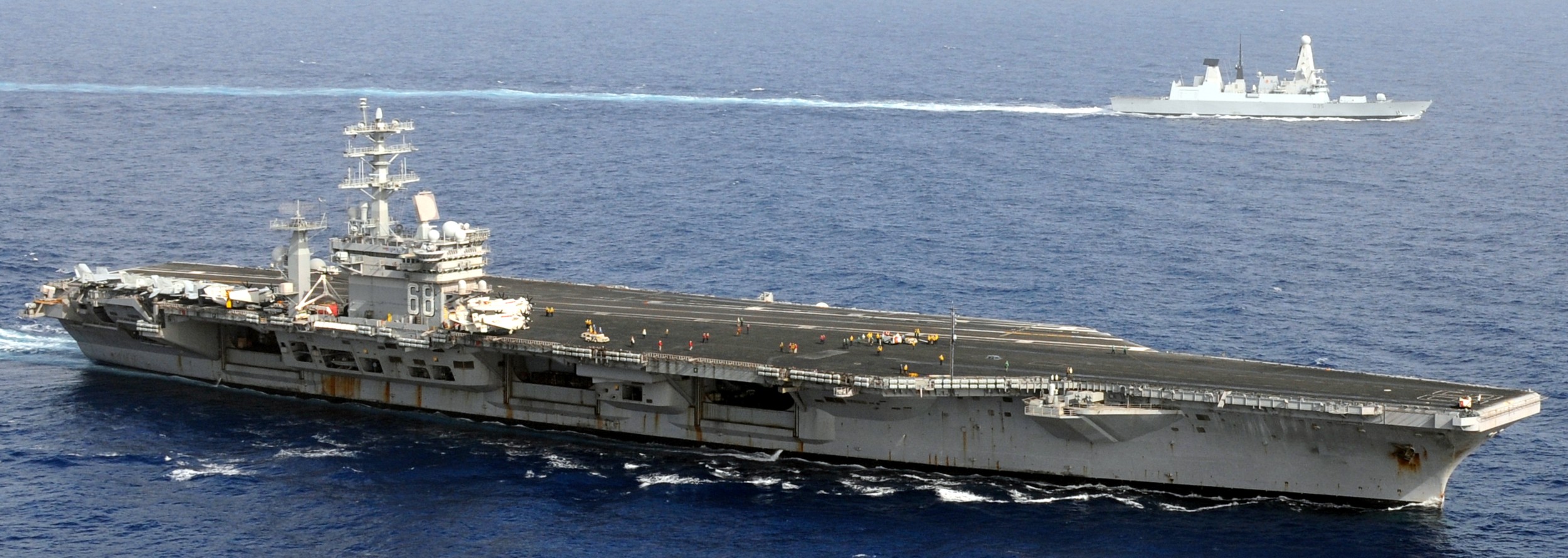 cvn-68 uss nimitz aircraft carrier air wing cvw-11 us navy mediterranean sea 90