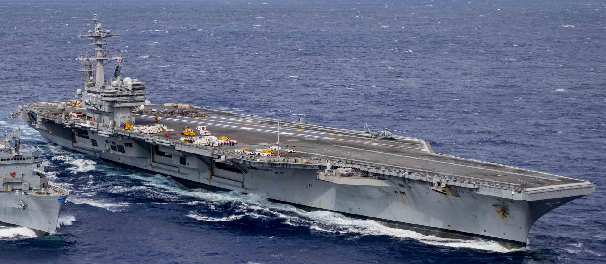 cvn-77 uss george h. w. bush aircraft carrier ammunition offload atlantic ocean 105