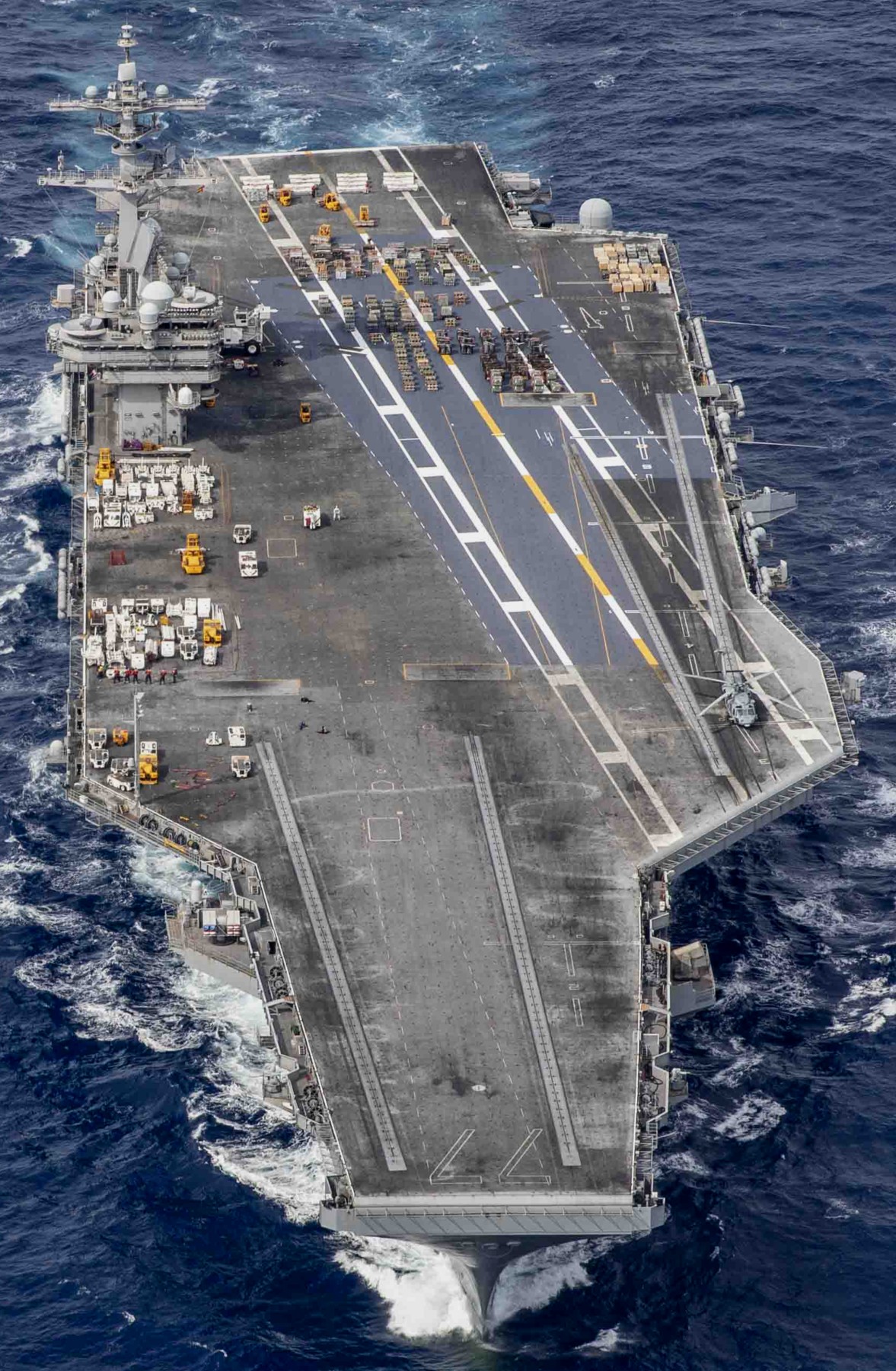 cvn-77 uss george h. w. bush aircraft carrier ammunition offload 2023 106