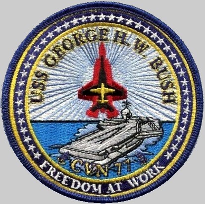 cvn-77 uss george h. w. bush patch insignia crest 08