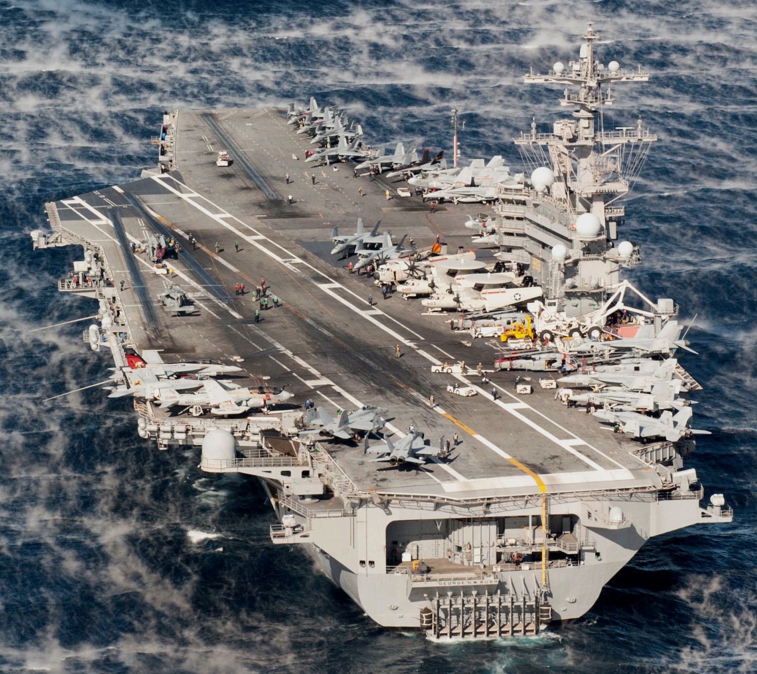 cvn-77 uss george h w bush aircraft carrier cvw-8 2013 30