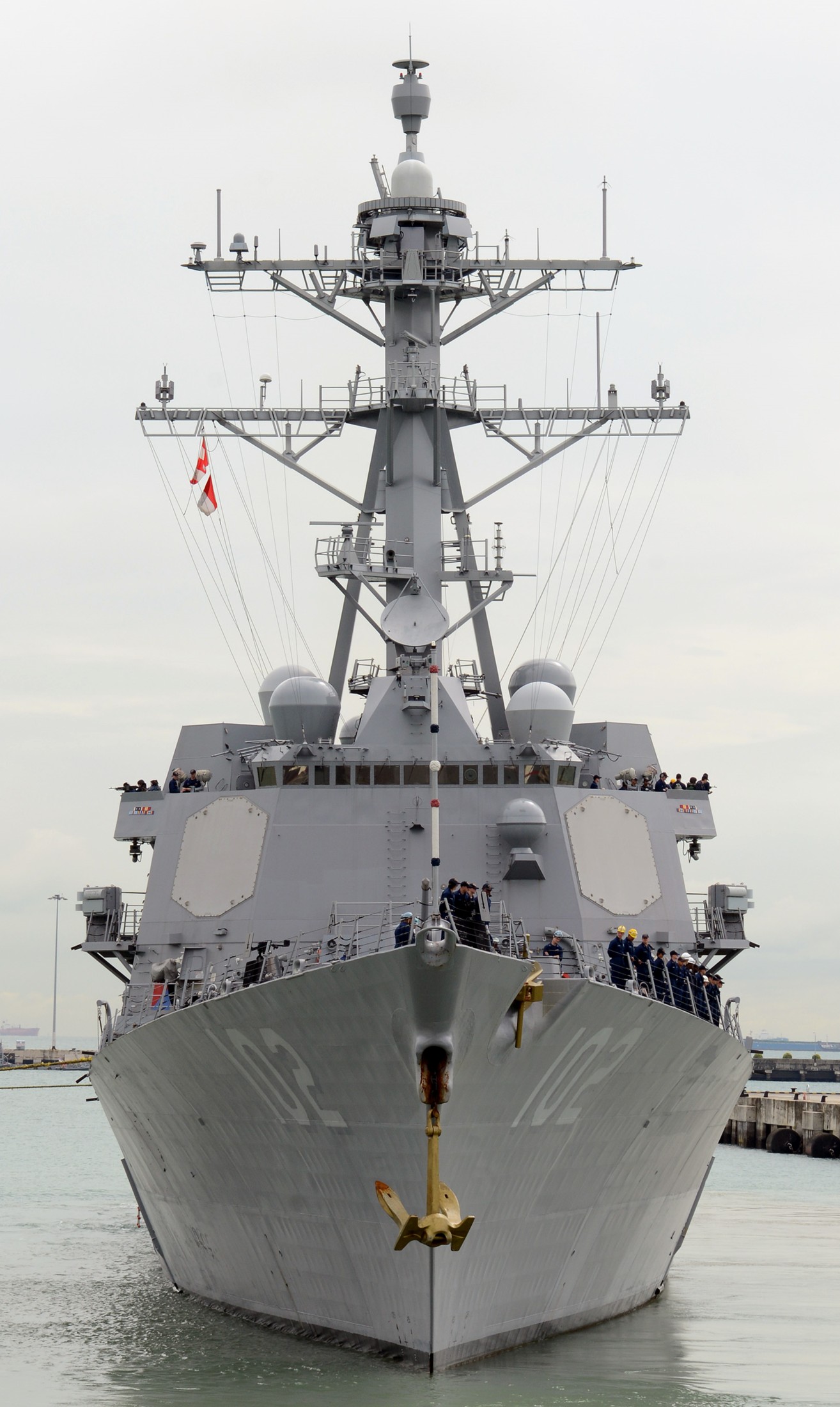 ddg-102 uss sampson arleigh burke class guided missile destroyer aegis us navy changi naval base singapore 15