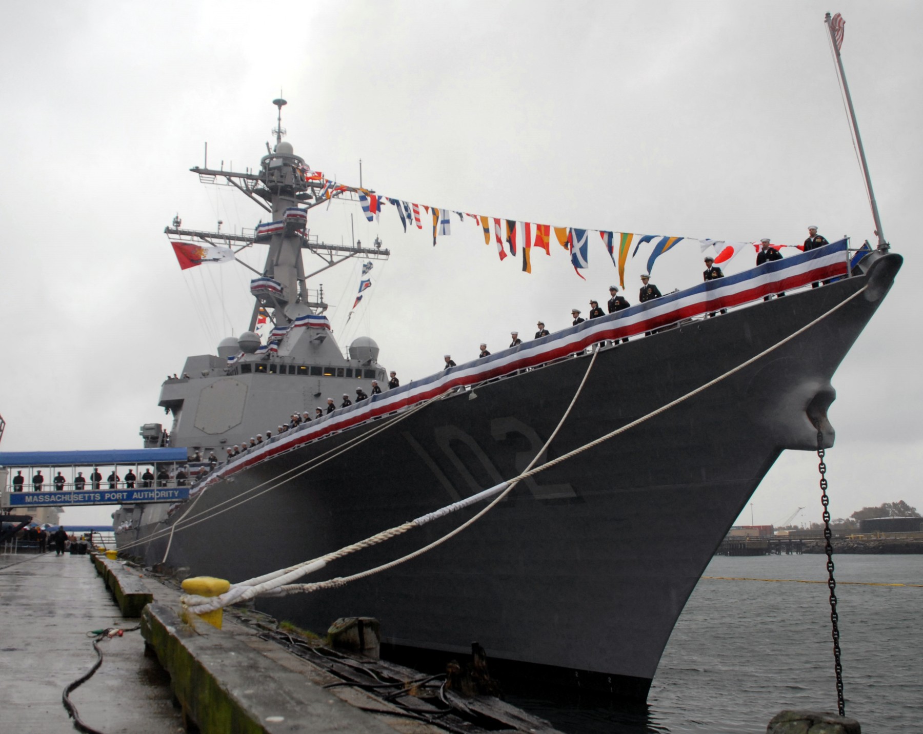 ddg-102 uss sampson arleigh burke class guided missile destroyer aegis us navy commissioning ceremony boston massachusetts 51