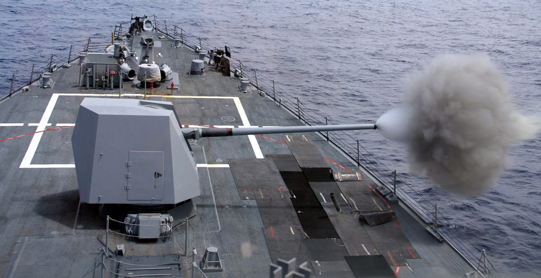 ddg-102 uss sampson arleigh burke class guided missile destroyer aegis us navy gun fire exercise 53