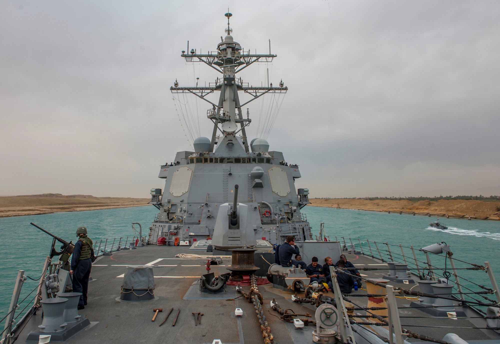 ddg-103 uss truxtun arleigh burke class guided missile destroyer aegis us navy suez canal 2014 32
