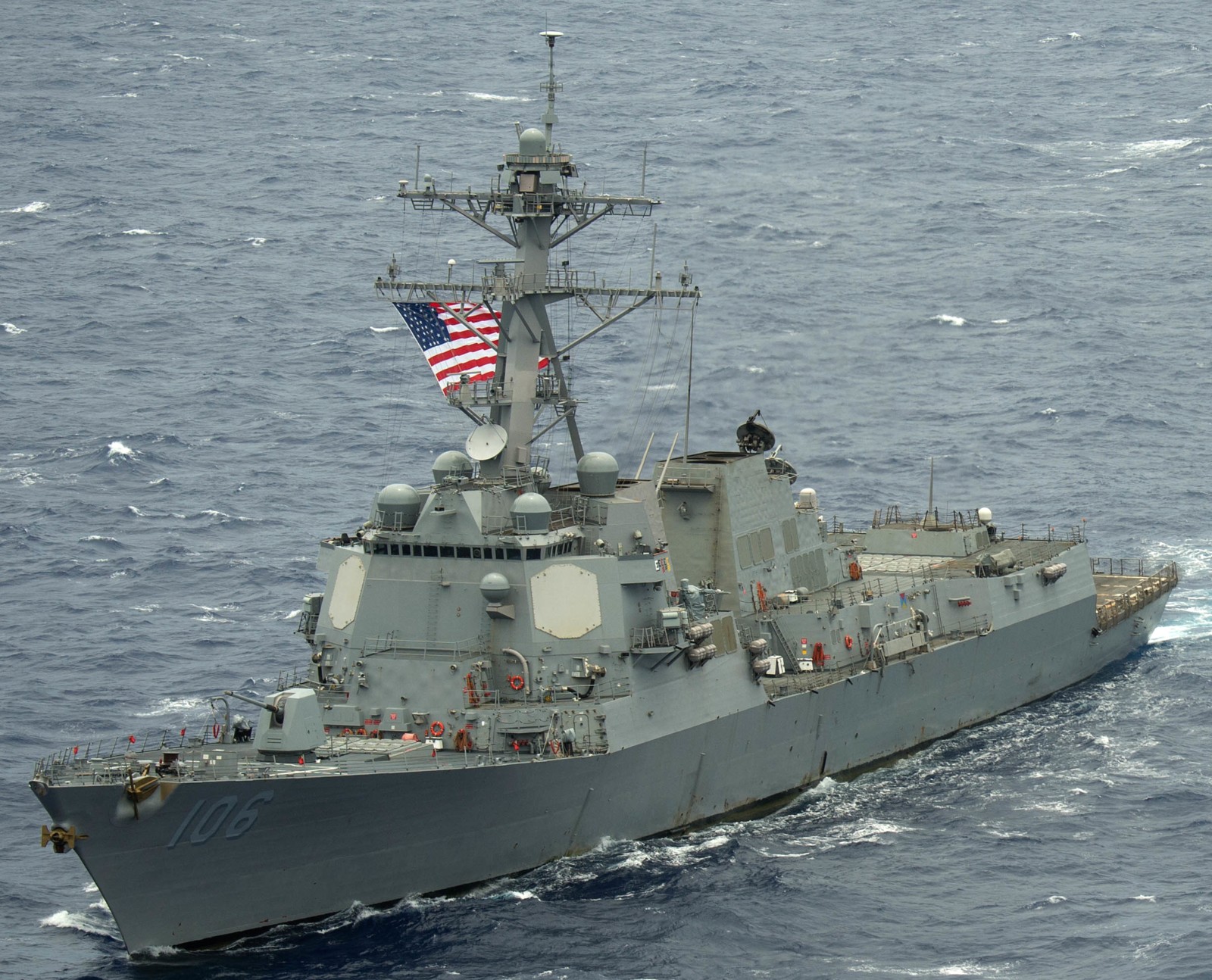ddg-106 uss stockdale arleigh burke class guided missile destroyer aegis us navy rimpac hawaii 98