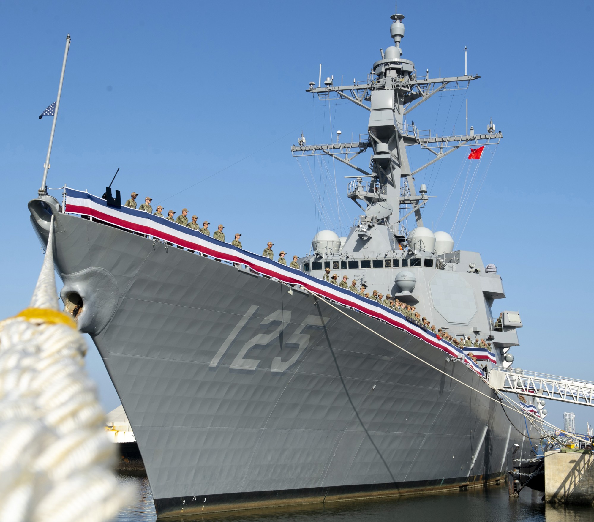 ddg-125 uss jack h. lucas arleigh burke class guided missile destroyer aegis us navy commissioning tampa florida 15